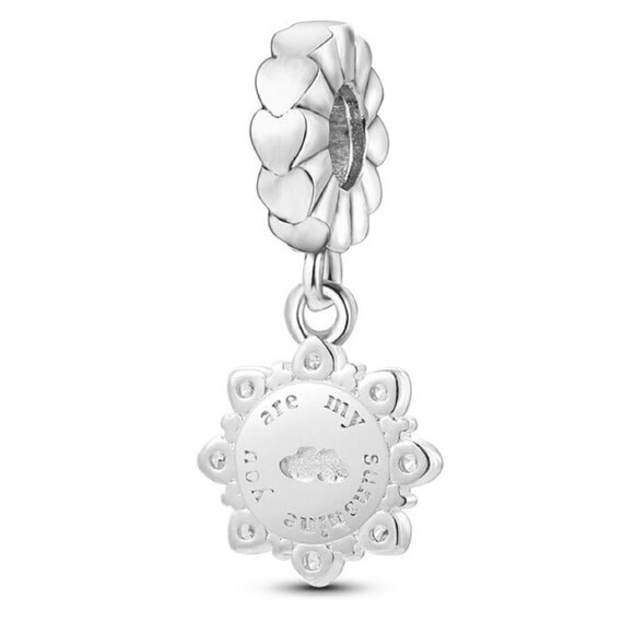 Sterling Silver You Are My Sunshine Dangle Charm - Picture 3 of 5